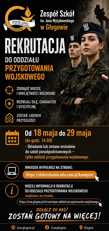 Baner rektitacji do szkoły